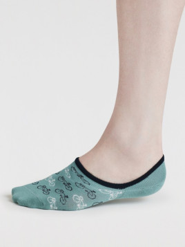 Socquettes invisibles pour Homme Motifs coeurs en Bambou - Thought