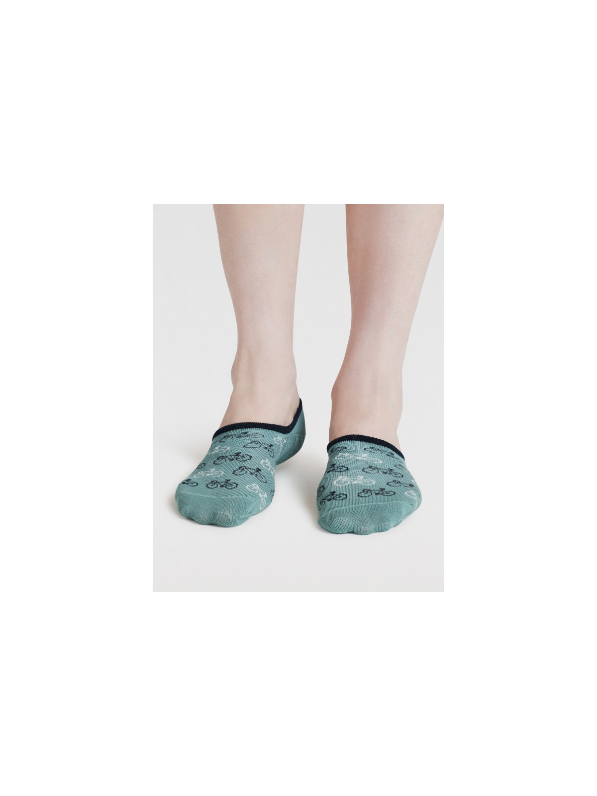 Socquettes invisibles pour Homme Motifs coeurs en Bambou - Thought