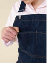 Robe Salopette Courte  en jean Fabriquée en France - 1083