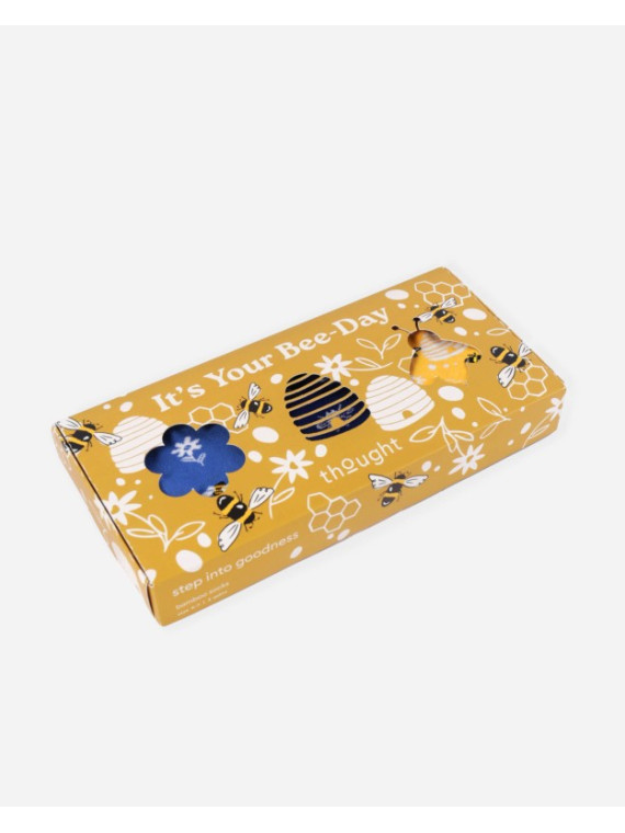 Coffret de 3 paires de chaussettes "It's your Bee-Day" en bambou 37-41