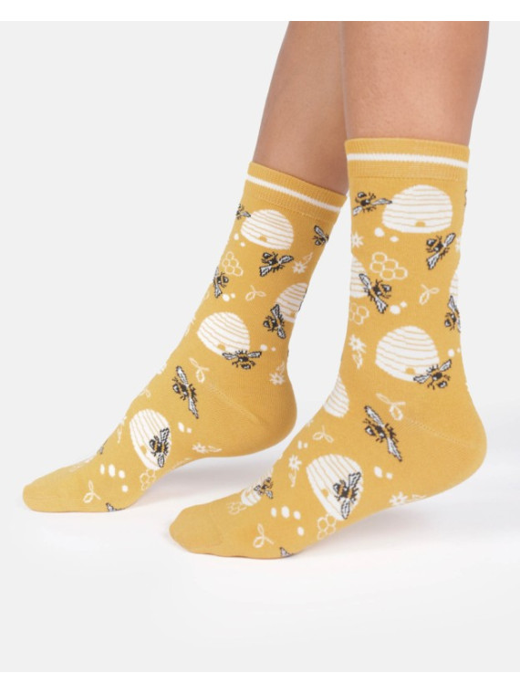 Coffret de 3 paires de chaussettes "It's your Bee-Day" en bambou 37-41