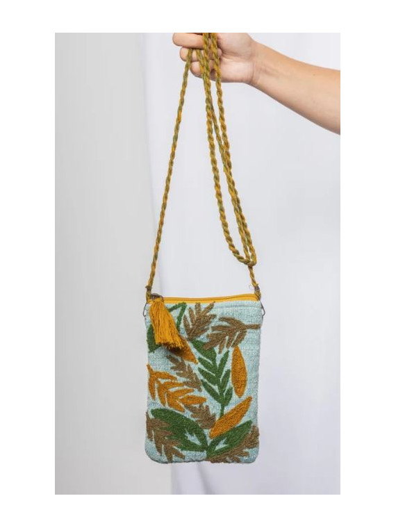 Grande pochette avec bandoulière 100% coton bio Tranquillo Ce sac c...