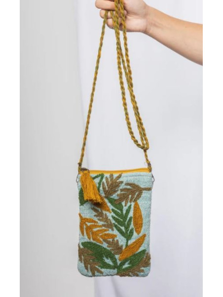 Grande pochette avec bandoulière 100% coton bio Tranquillo Ce sac c...