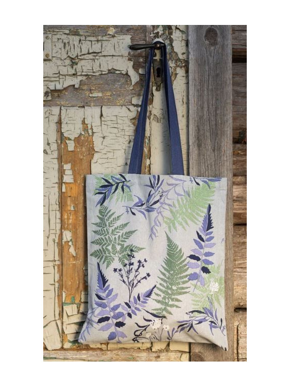 Totebag Sac en Tissu Motif "Forêt Noire" 100% Coton Bio Tranquillo