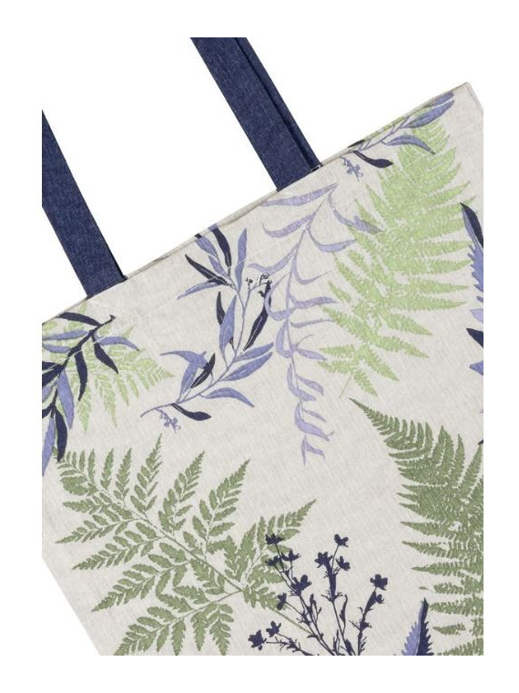 Totebag Sac en Tissu Motif "Forêt Noire" 100% Coton Bio Tranquillo