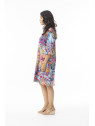 Robe pour Femme en 100% coton bio Motifs Fleurs - Orientique