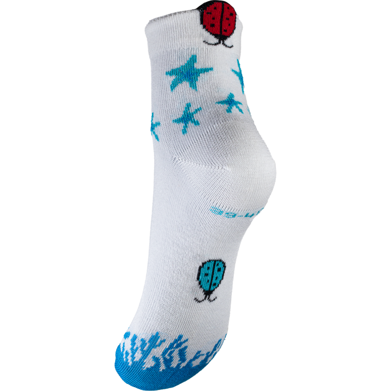 Chaussettes Françaises "Sous la mer" en coton bio Coccinelle...