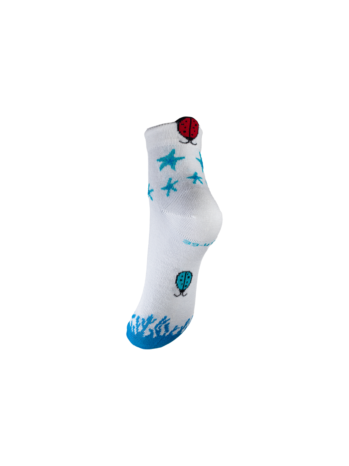 Chaussettes Françaises "Sous la mer" en coton bio Coccinelle...