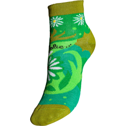 Chaussettes Françaises "A la Folie" en coton Egyptien- Coccinelle