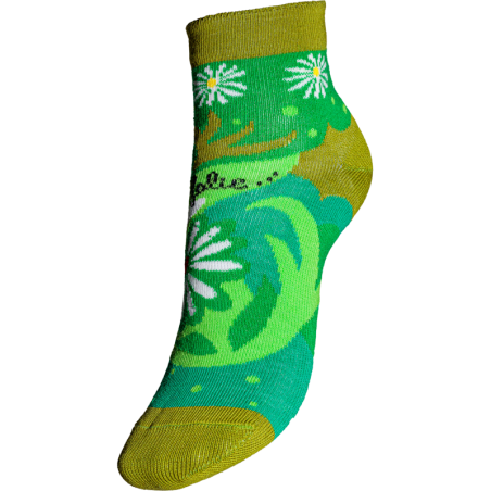 Chaussettes Françaises "A la Folie" en coton Egyptien- Coccinelle