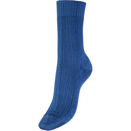 Chaussettes Françaises "Harmonie Marine" en fil d'Ecosse - Coccinelle