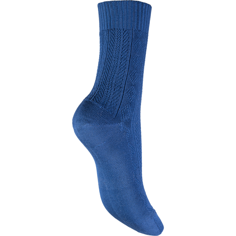 Chaussettes Françaises "Harmonie Marine" en fil d'Ecosse - Coccinelle