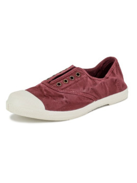 Chaussures pour Femme en Coton Bio Couleur Bordeaux - Naturalworld