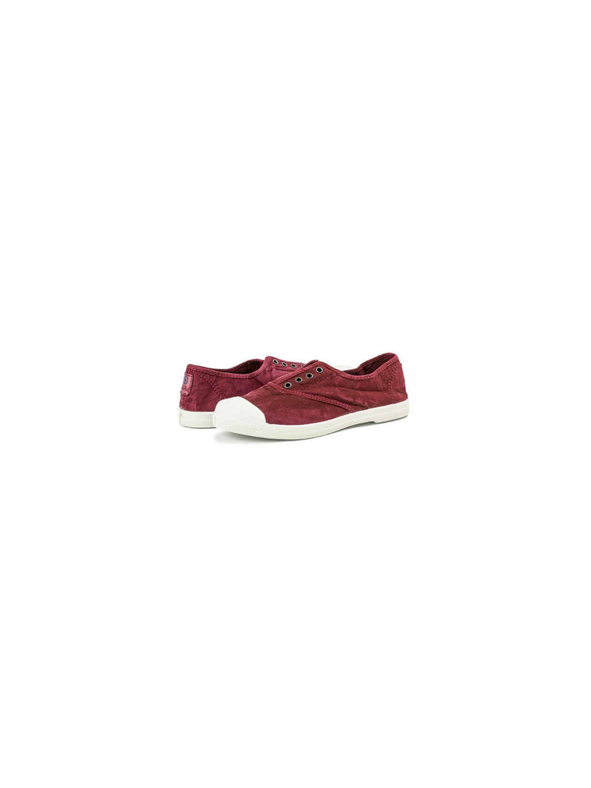Chaussures pour Femme en Coton Bio Couleur Bordeaux - Naturalworld
