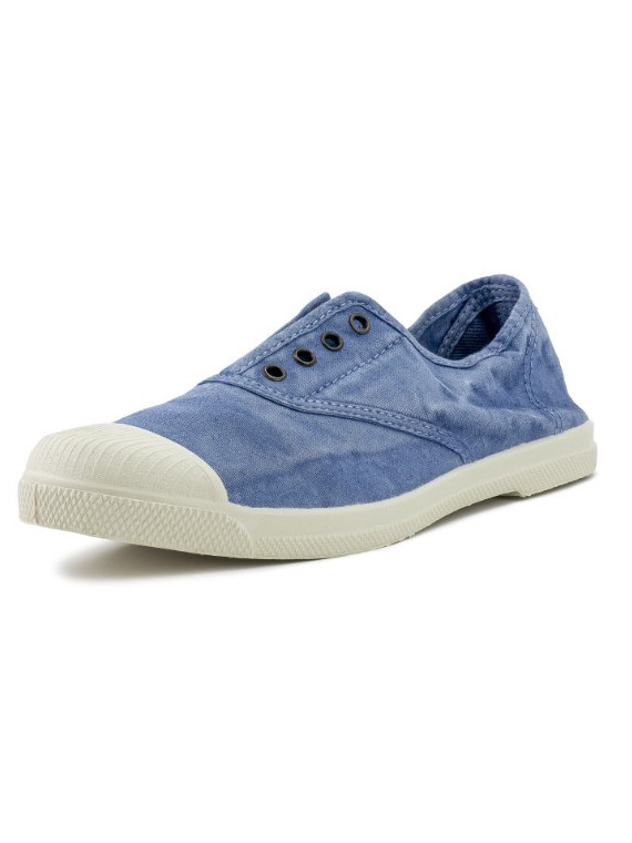 Chaussures pour Femme en Coton Bio Couleur Bleu délavé - Naturalworld