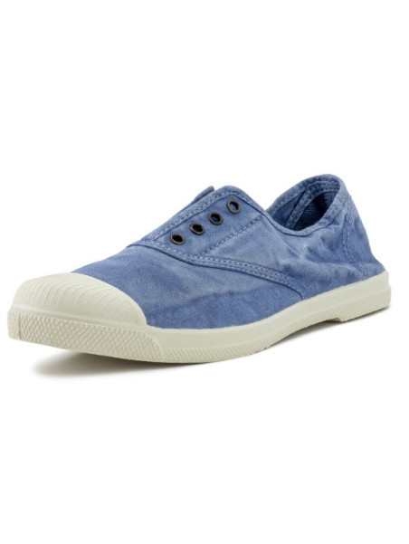 Chaussures pour Femme en Coton Bio Couleur Bleu délavé - Naturalworld