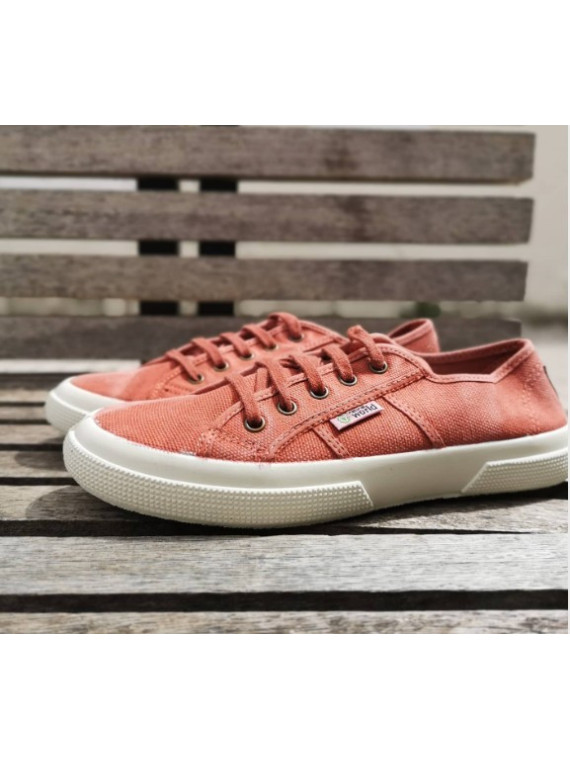 Chaussures Couleur Brique pour Femme en Coton Bio - Naturalworld