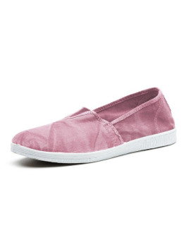 Chaussures Roses Souples pour Femme en Coton Bio - Naturalworld