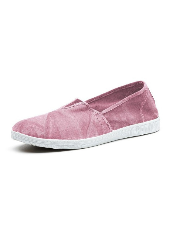 Chaussures Roses Souples pour Femme en Coton Bio - Naturalworld