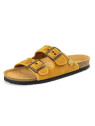 Sandales Mixtes type Claquettes Véganes Moutarde - Naturalworld