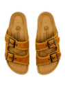 Sandales Mixtes type Claquettes Véganes Moutarde - Naturalworld