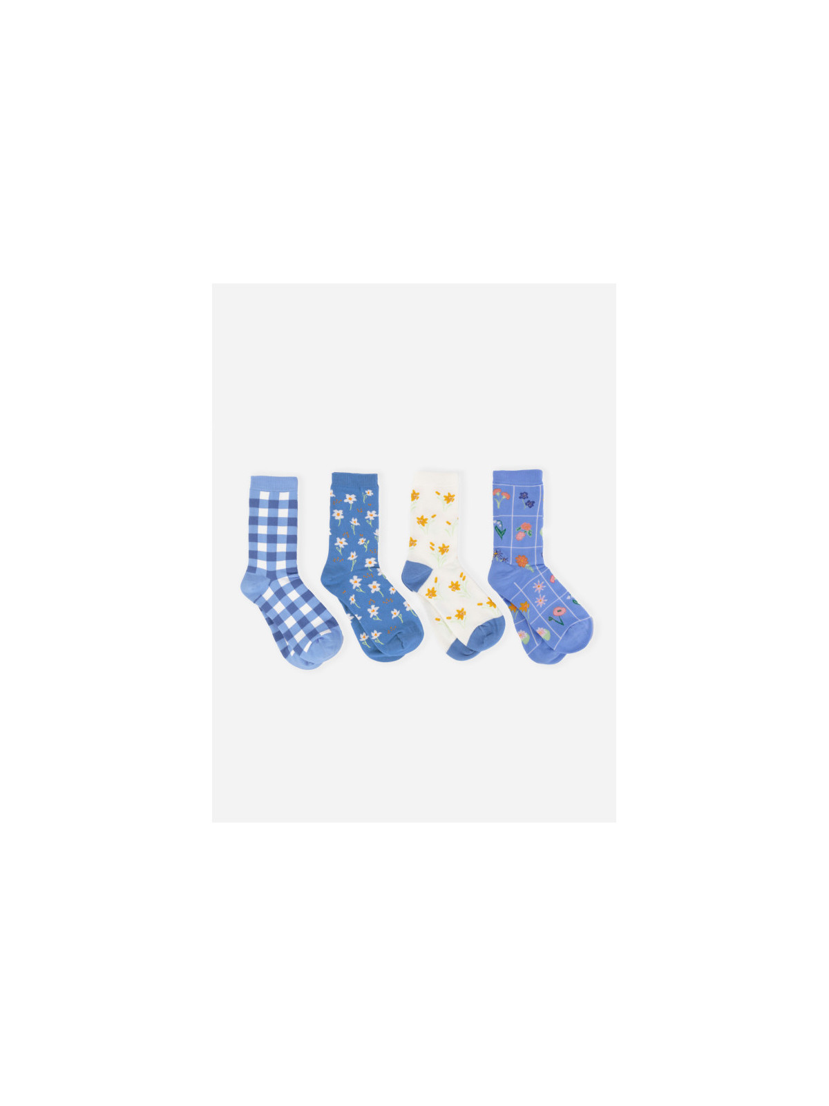 Coffret "Fleurs" chaussettes coton bio 37-41