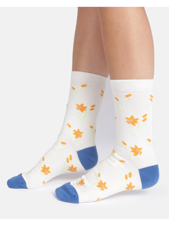 Coffret "Fleurs" chaussettes coton bio 37-41