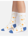 Coffret "Fleurs" chaussettes coton bio 37-41