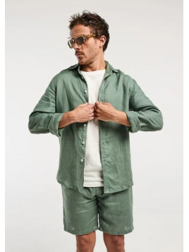 Chemise Manches Longues Mixte en 100% Lin - La Gentle Factory