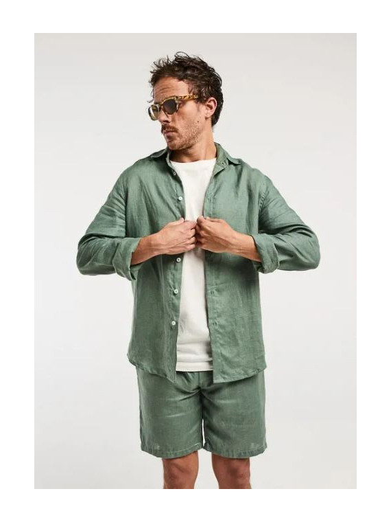 Chemise Manches Longues Mixte en 100% Lin - La Gentle Factory