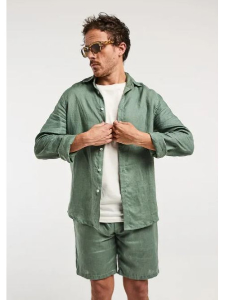 Chemise Manches Longues Mixte en 100% Lin - La Gentle Factory