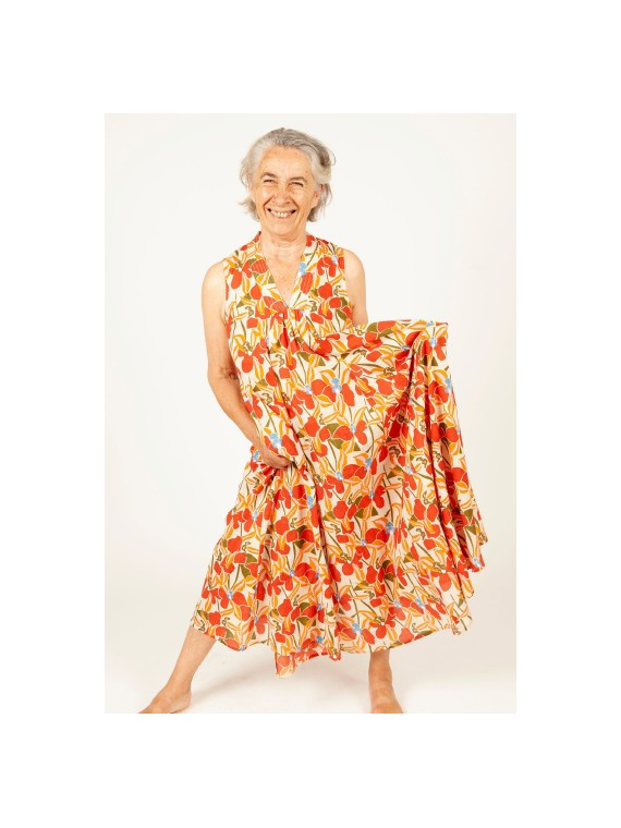 Robe longue "Amy" 100% coton bio