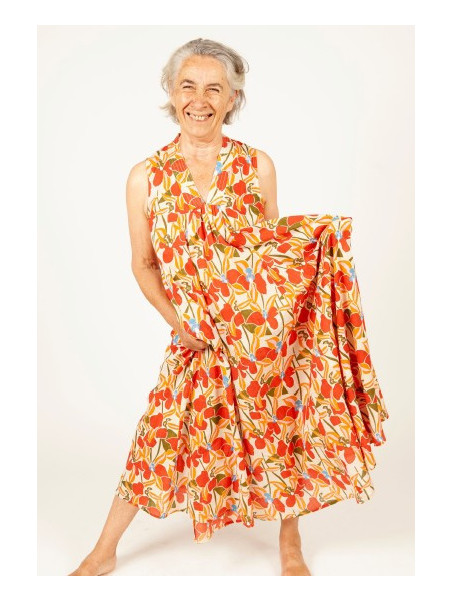 Robe longue "Amy" 100% coton bio