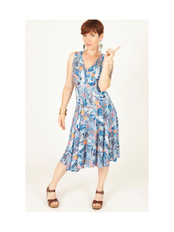 Robe longue "Spring" 100% Modal deluxe