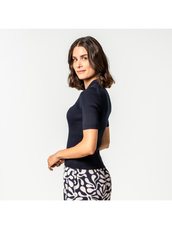 Polo Manches Courtes Pour Femme en 100% Coton Bio - Livingcrafts