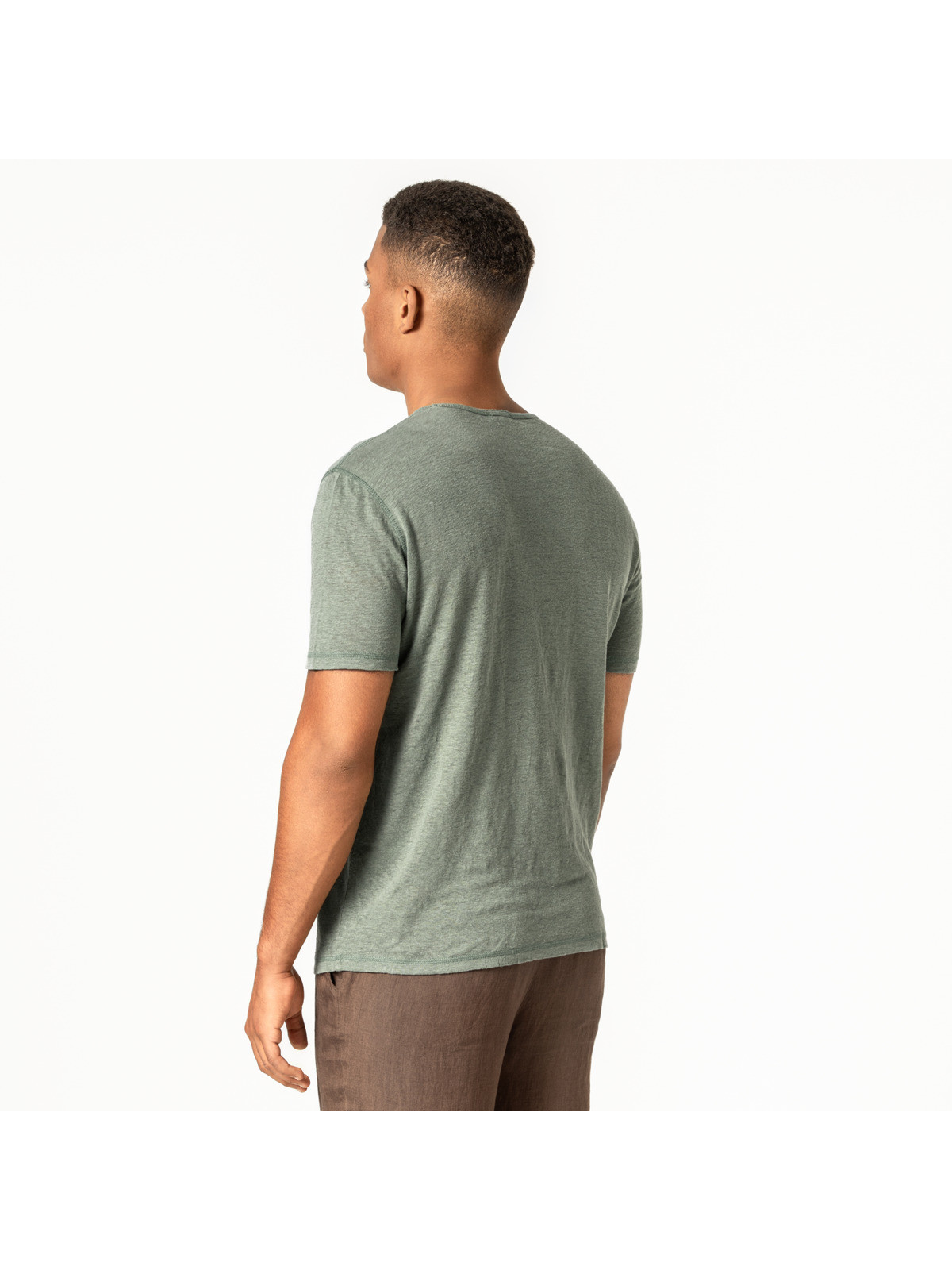 Tee-shirt pour Homme Léger et Confortable en 100% lin -  Living Crafts
