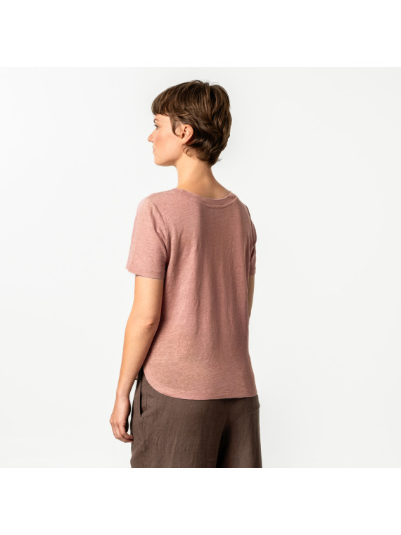 Tee-shirt pour Femme uni en 100% Lin - Livingcrafts
