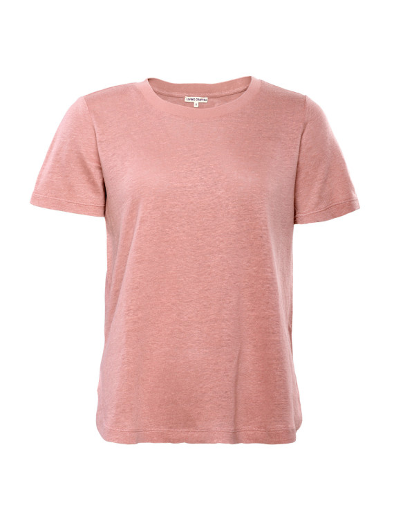 Tee-shirt pour Femme uni en 100% Lin - Livingcrafts