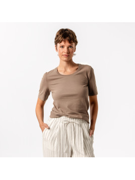 Tee-shirt Manches Courtes Pour Femme en 100% Coton Bio - Livingcrafts