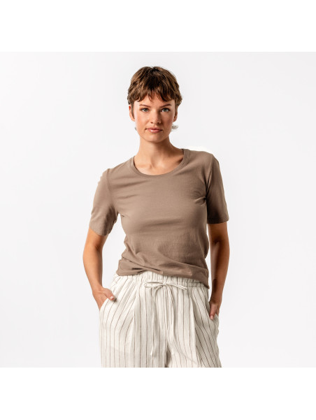 Tee-shirt Manches Courtes Pour Femme en 100% Coton Bio - Livingcrafts