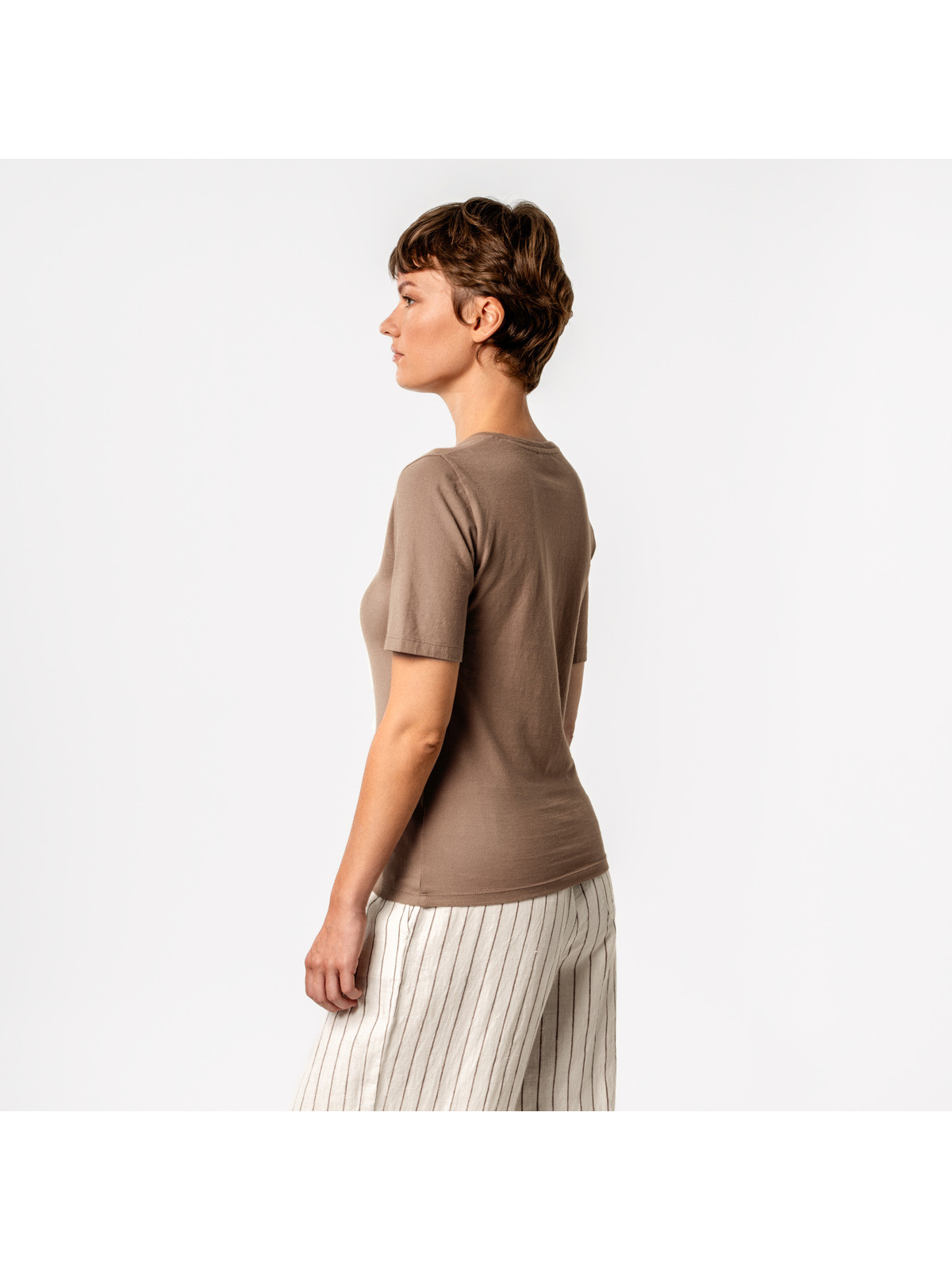 Tee-shirt Manches Courtes Pour Femme en 100% Coton Bio - Livingcrafts