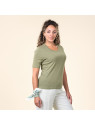 Tee-shirt Manches Courtes Pour Femme en 100% Coton Bio - Livingcrafts
