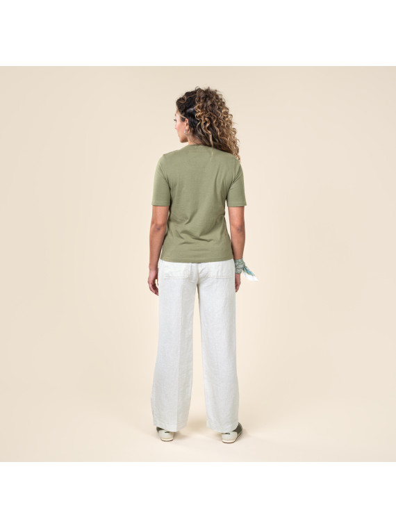 Tee-shirt Manches Courtes Pour Femme en 100% Coton Bio - Livingcrafts