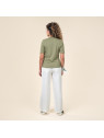 Tee-shirt Manches Courtes Pour Femme en 100% Coton Bio - Livingcrafts