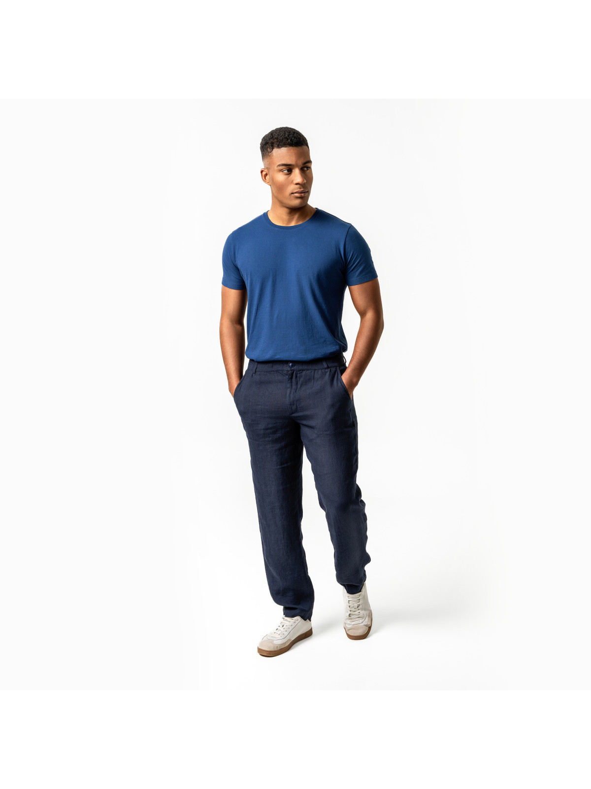 Pantalon pour Homme en 100% lin Vert Thym-  Living Crafts