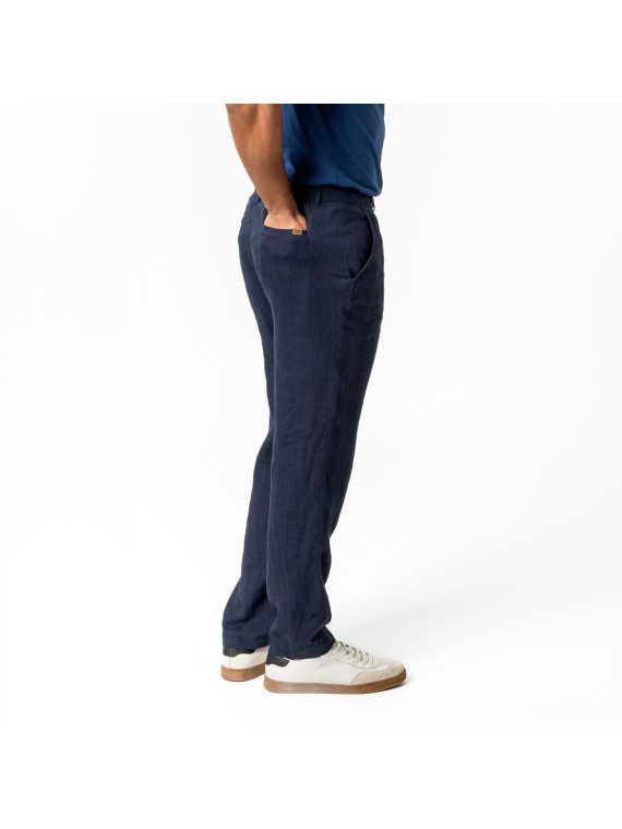 Pantalon pour Homme en 100% lin Vert Thym-  Living Crafts