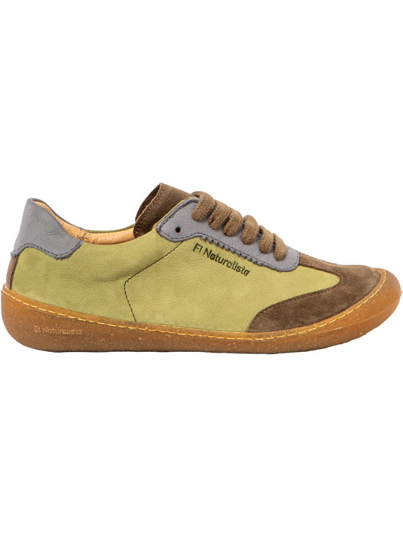 Chaussures à Lacets Couleur vert et bleu denim, Modèle Pawikan de El Naturalista