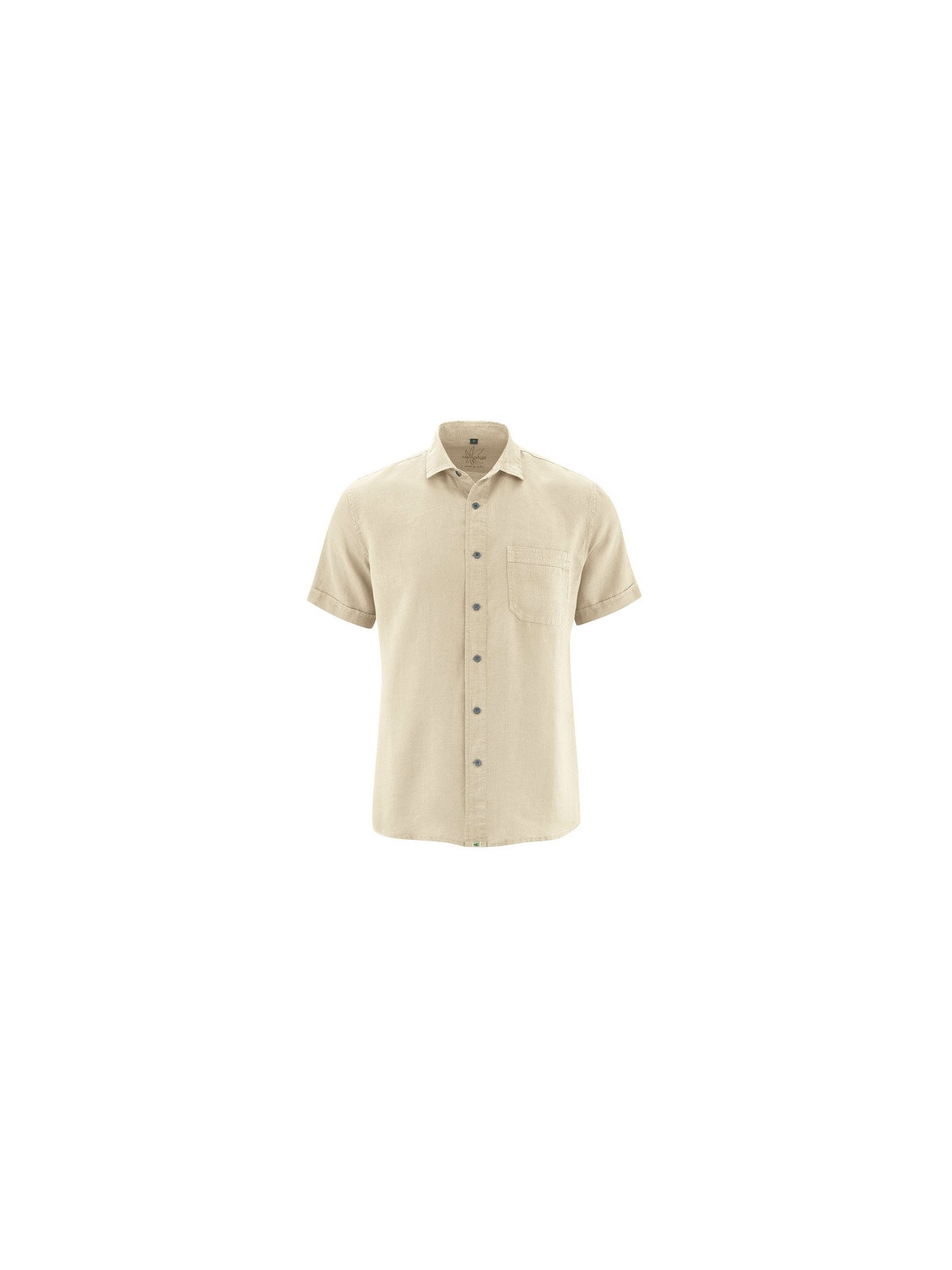 Chemisette unie pour Homme en 100% Chanvre- Hempage