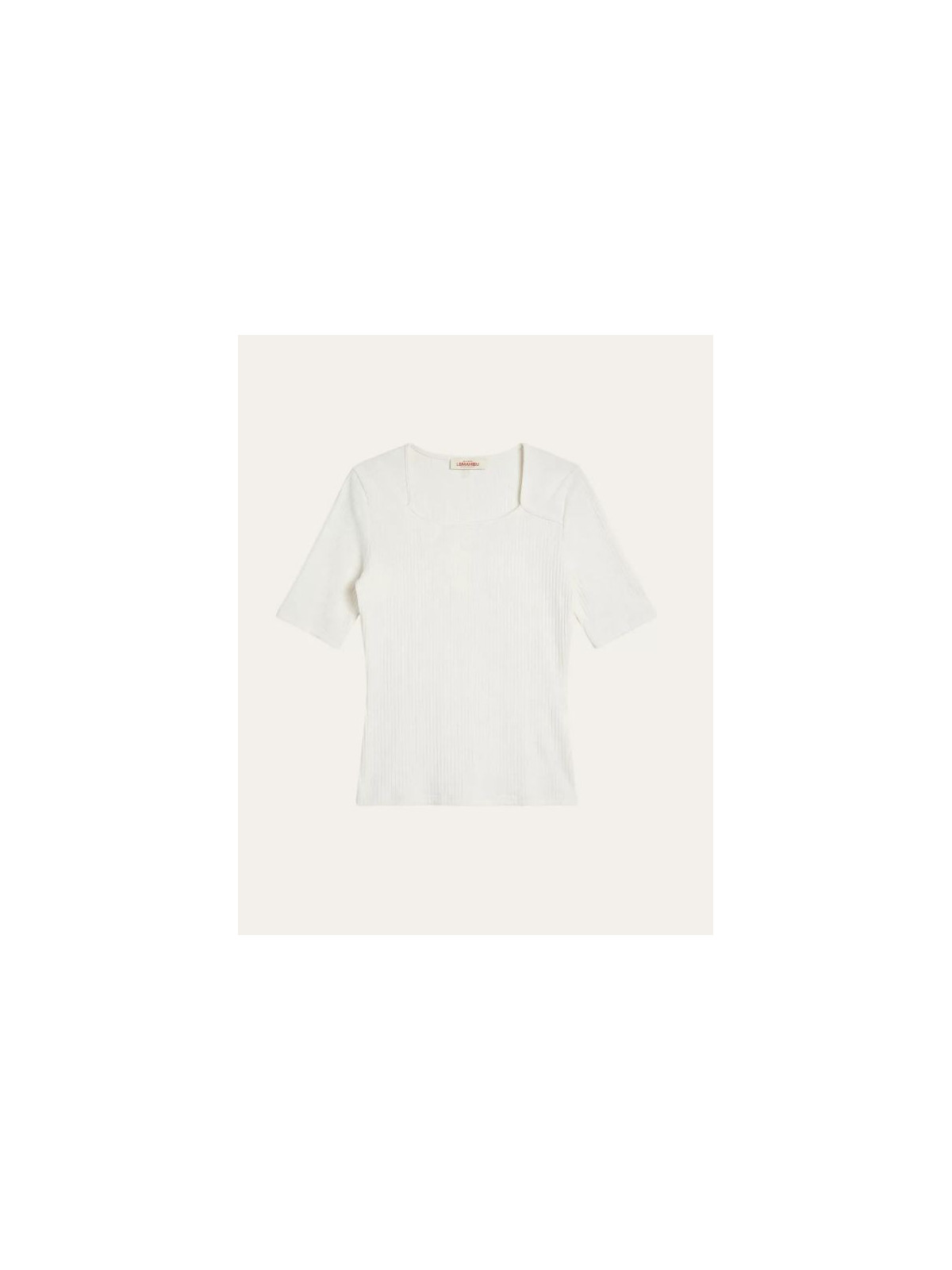 Tee-shirt "Amandine" encolure carrée coton bio