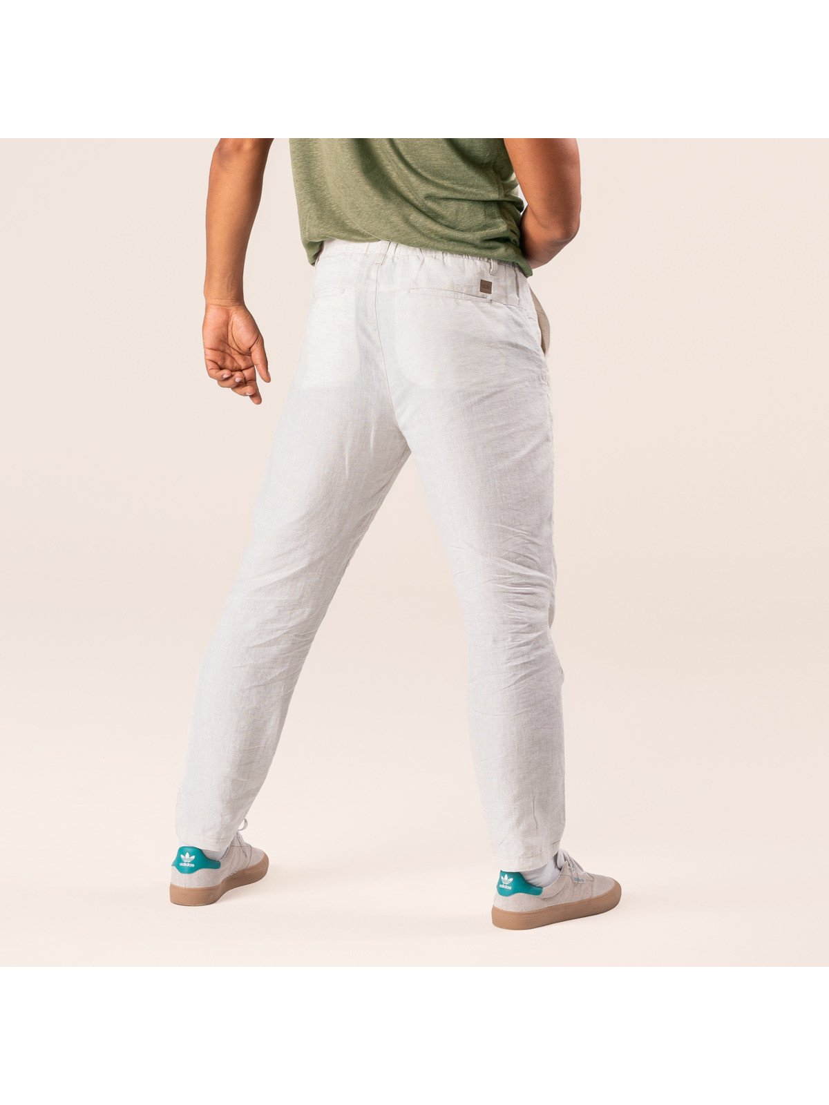 Pantalon pour Homme en 100% lin Vert Thym-  Living Crafts